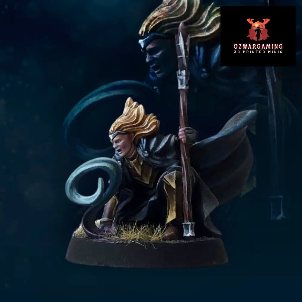 Bloody Elf Storm Wizard | Davale Games 25mm Fantasy Wargaming Miniatures Role Playing Miniatures
