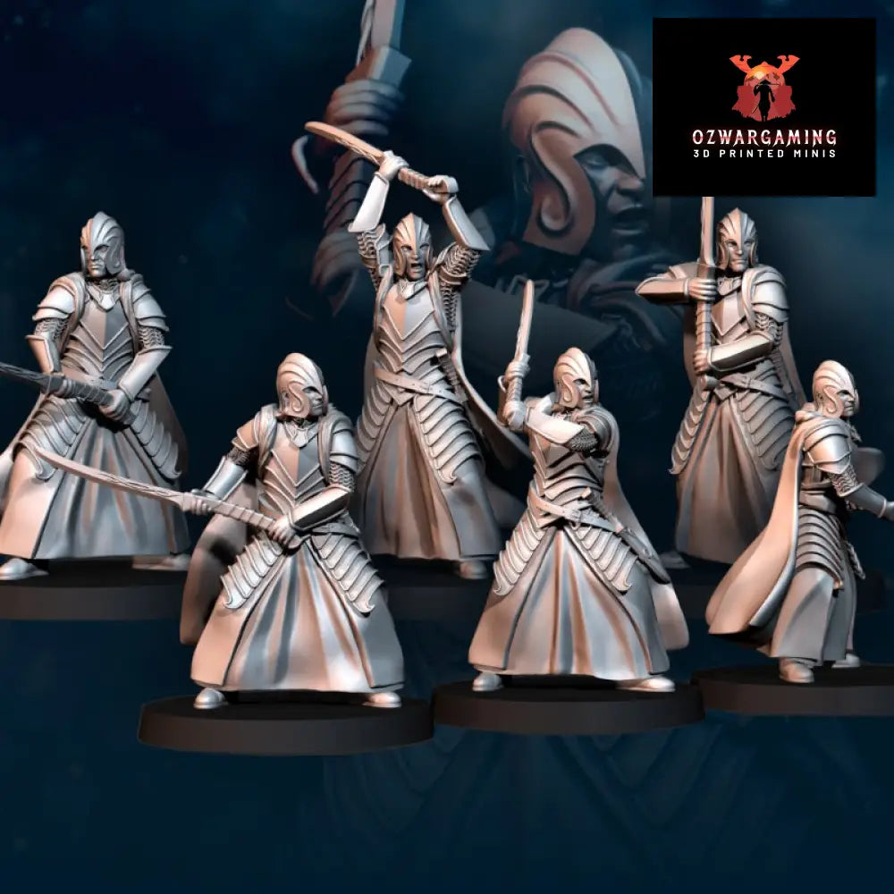 Bloody Elf Warriors 2 Handed | Davale Games 25mm Fantasy Wargaming Miniatures Role Playing Miniatures