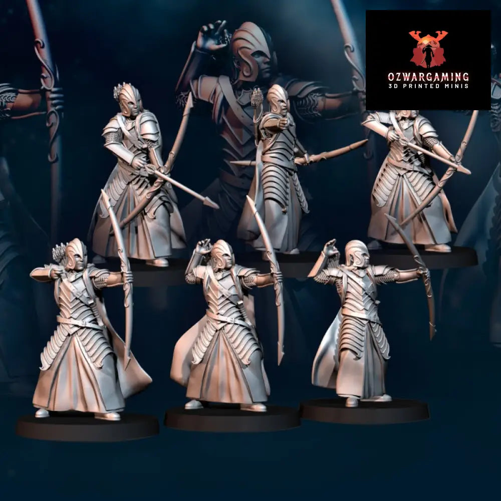 Bloody Elf Warriors Bow | Davale Games 25mm Fantasy Wargaming Miniatures Role Playing Miniatures