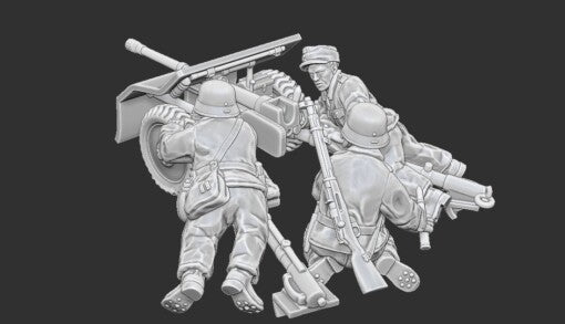 Summer Finnish Bofors ATG Team | Propylene Foliescu 28mm WW2 Wargaming Miniatures Role Playing Miniatures