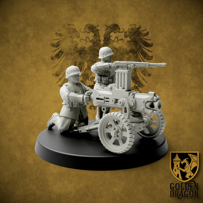 Holy Roman Empire Heavy Weapons | Golden Dragon Games Weird WW2 Heavy Slug Thrower Role Playing Miniatures