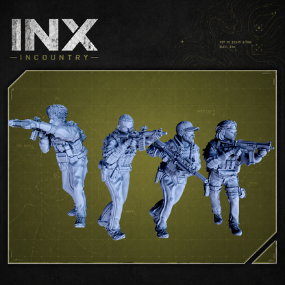INX Incountry Legacy Covert Killteam |  Echo Dark Studios Modern Military Wargaming Miniatures