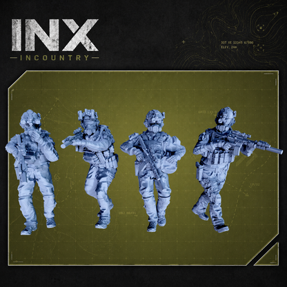 INX Incountry Legacy Containment Unit Alpha |  Echo Dark Studios Modern Military Wargaming Miniatures
