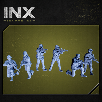 INX Incountry Legacy Covert Team Western |  Echo Dark Studios Modern Military Wargaming Miniatures