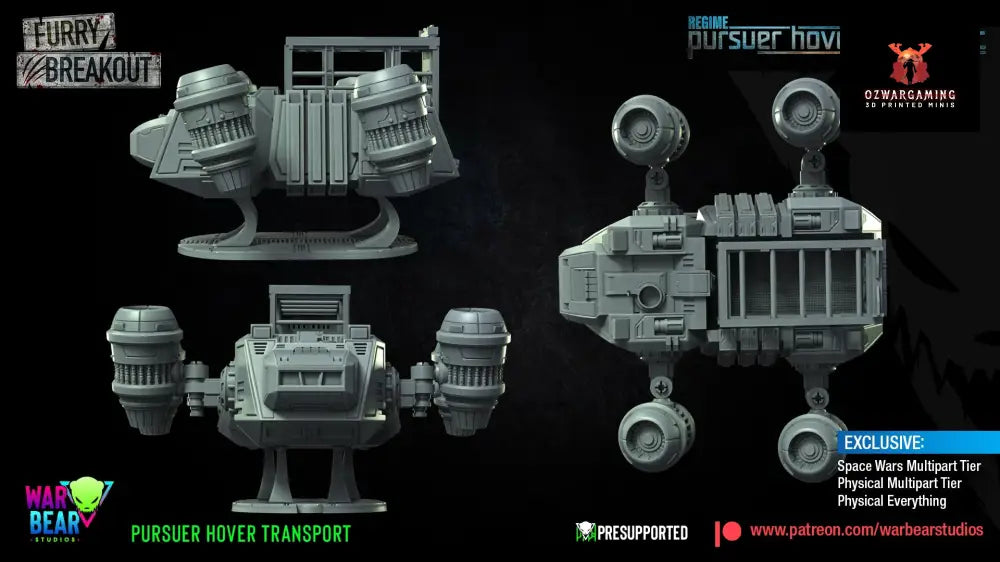 Breakout Regime Transporter | Warbear Studios 28mm SciFi Wargaming Miniatures Role Playing Miniatures
