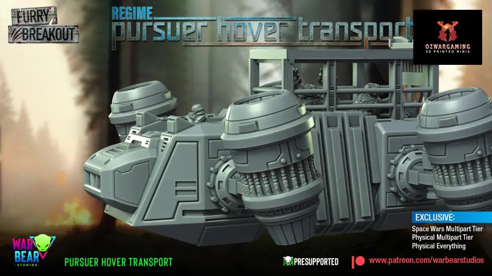 Breakout Regime Transporter | Warbear Studios 28mm SciFi Wargaming Miniatures Role Playing Miniatures