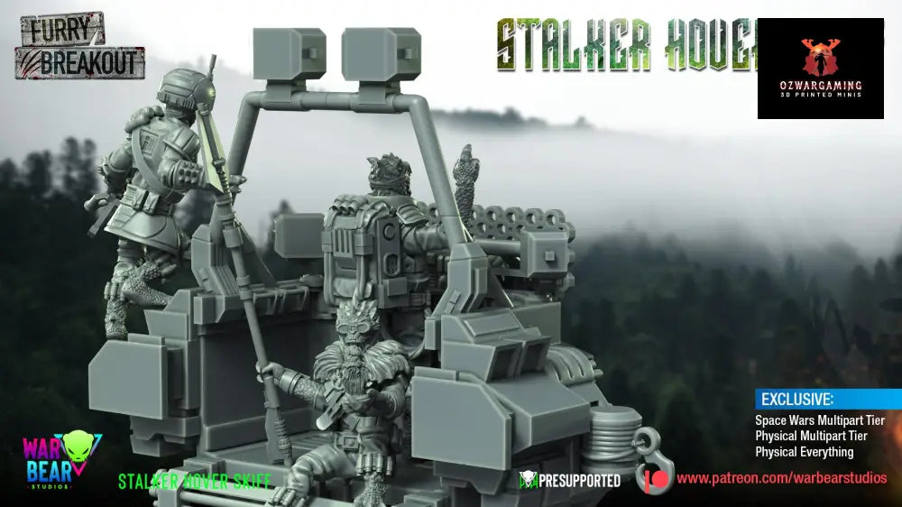 Breakout Stalker Skiff | Warbear Studios 28mm SciFi Wargaming Miniatures Role Playing Miniatures