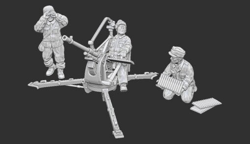 Summer Finnish Breda mod.35 Team | Propylene Foliescu 28mm WW2 Wargaming Miniatures Role Playing Miniatures