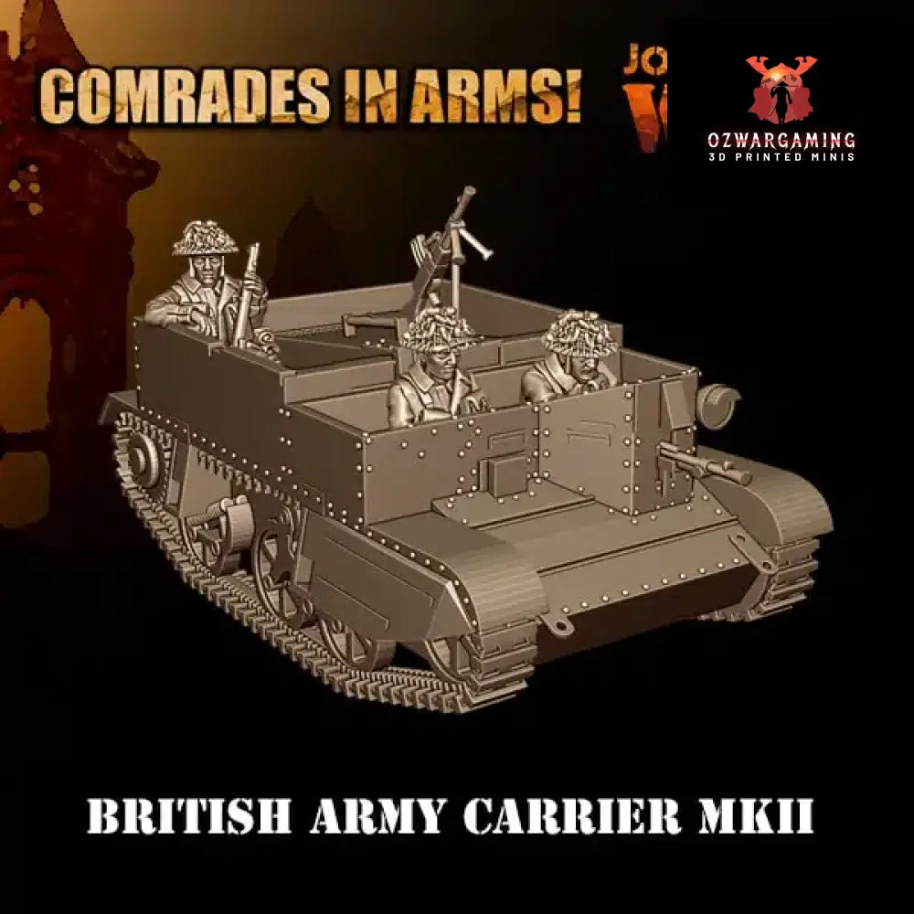 British Army Carrier Mk2 | 3D Breed 28mm WW2 Wargaming Miniatures Role Playing Miniatures