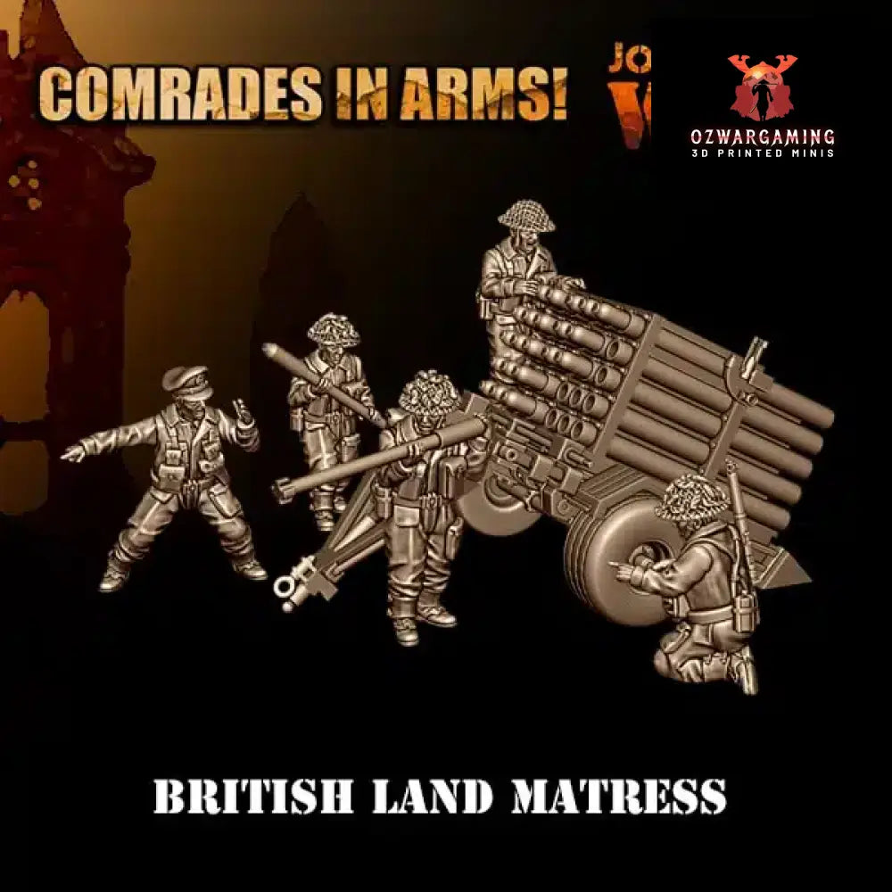 British Army Land Mattress | 3D Breed 28mm WW2 Wargaming Miniatures Role Playing Miniatures
