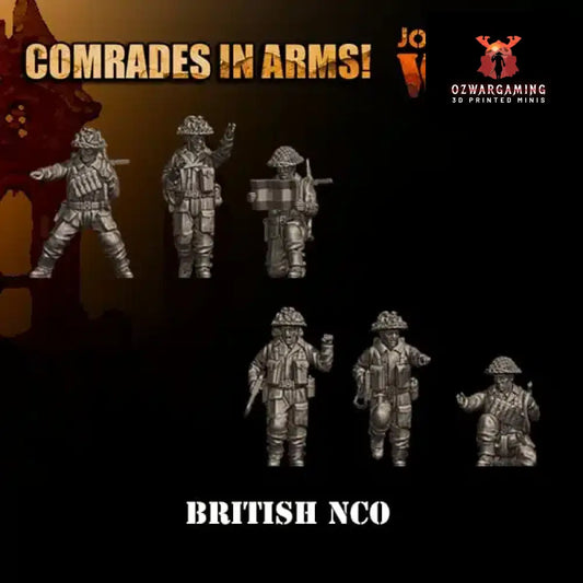 British Army NCOs | 3D Breed 28mm WW2 Wargaming Miniatures Role Playing Miniatures