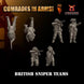 British Army Sniper Teams | 3D Breed 28mm WW2 Wargaming Miniatures Role Playing Miniatures