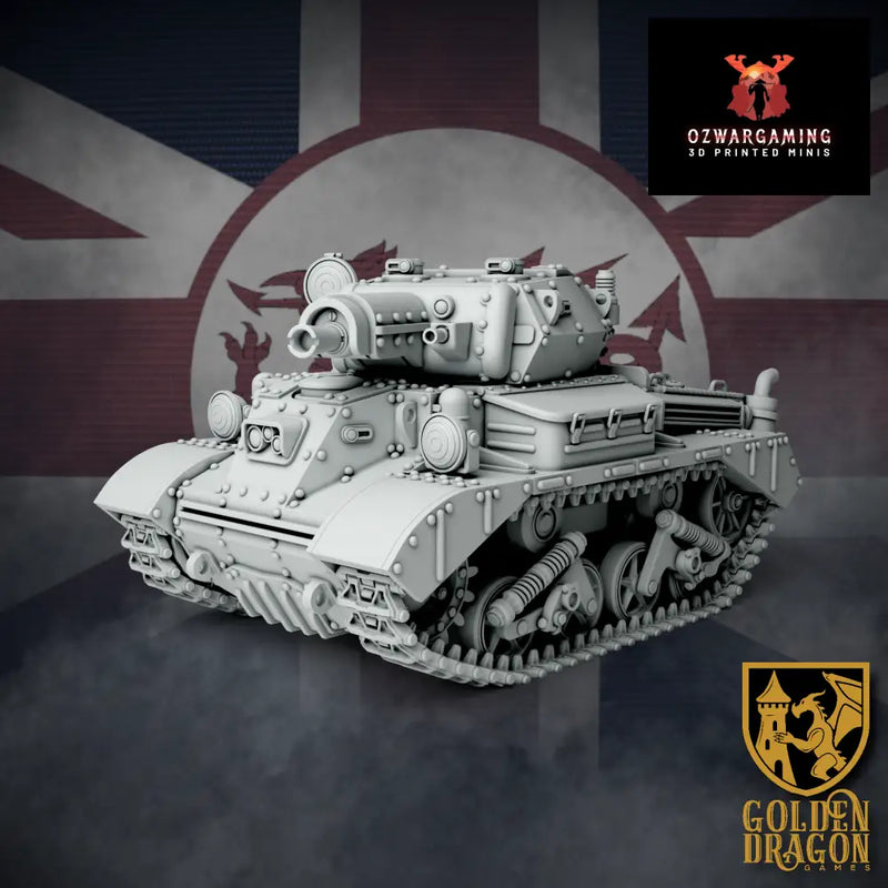 British Empire Drop Tank Mk. V Gareth | Golden Dragon Games Weird WW2 Role Playing Miniatures