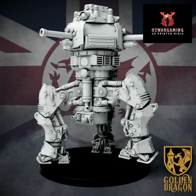 British Empire Mk. III ’’Vortimer’’ Autonomous Reconnaissance Tripod | Golden Dragon Games Weird WW2 Role Playing