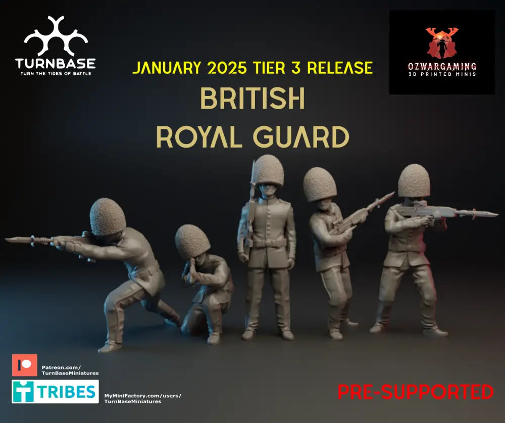British Royal Guard | Turnbase Modern Military Wargaming Miniatures Role Playing Miniatures