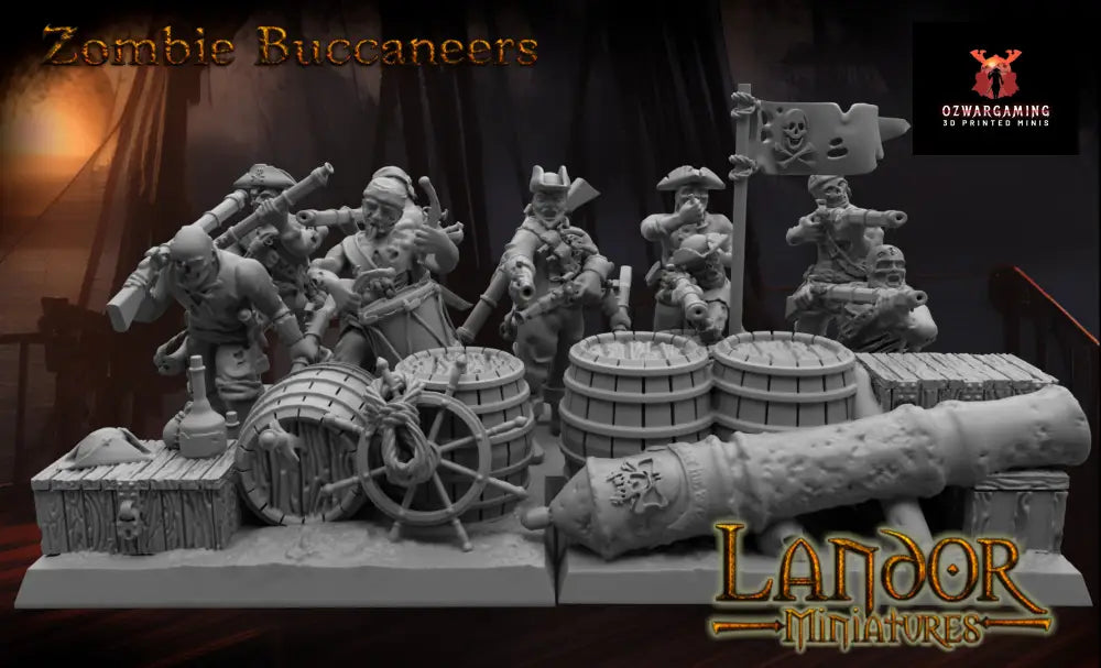 Buccaneer Zombies | Landor Miniatures 28/32mm Fantasy Wargaming Miniatures