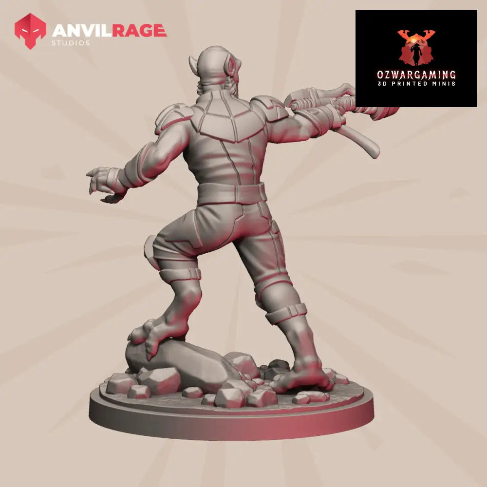 Bulky Alien | Anvilrage Galactic SciFi Miniatures Shatter Scale Role Playing Miniatures