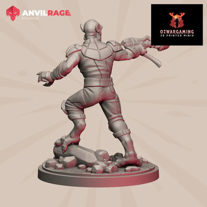 Bulky Alien | Anvilrage Galactic SciFi Miniatures Shatter Scale Role Playing Miniatures