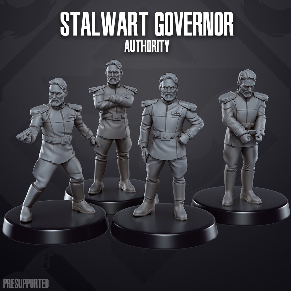 Space Wars: Authority Stalwart Governor | Skullforge Studios 32mm Wargaming Miniatures Role Playing Miniatures