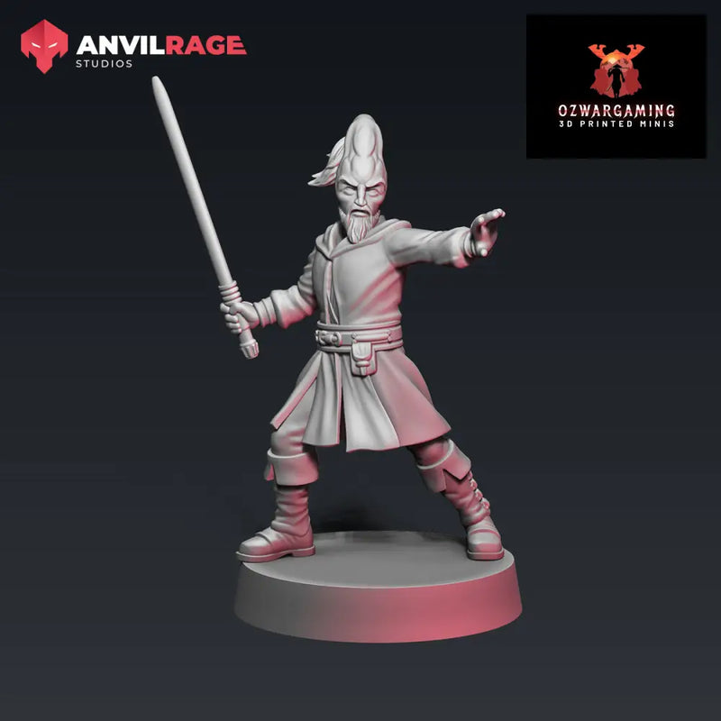 Calm Strategist | Anvilrage Galactic SciFi Miniatures 32mm 1/47 Legion Scale Role Playing Miniatures