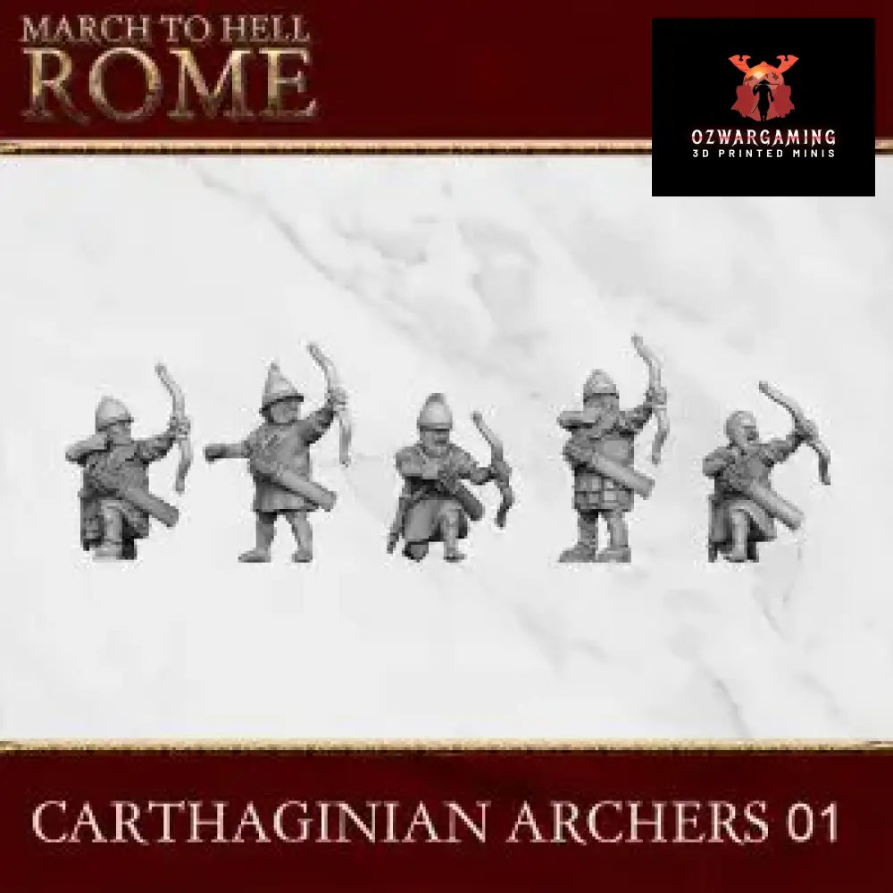 Carthaginian Archers | 3DBreed 15mm Wargaming Miniatures Role Playing Miniatures