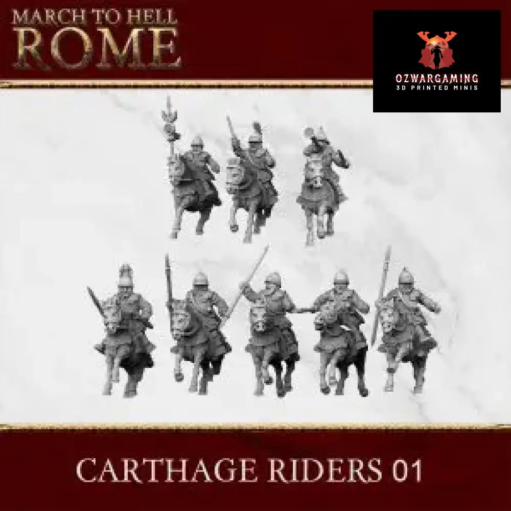 Carthaginian Cavalry | 3DBreed 15mm Wargaming Miniatures Role Playing Miniatures