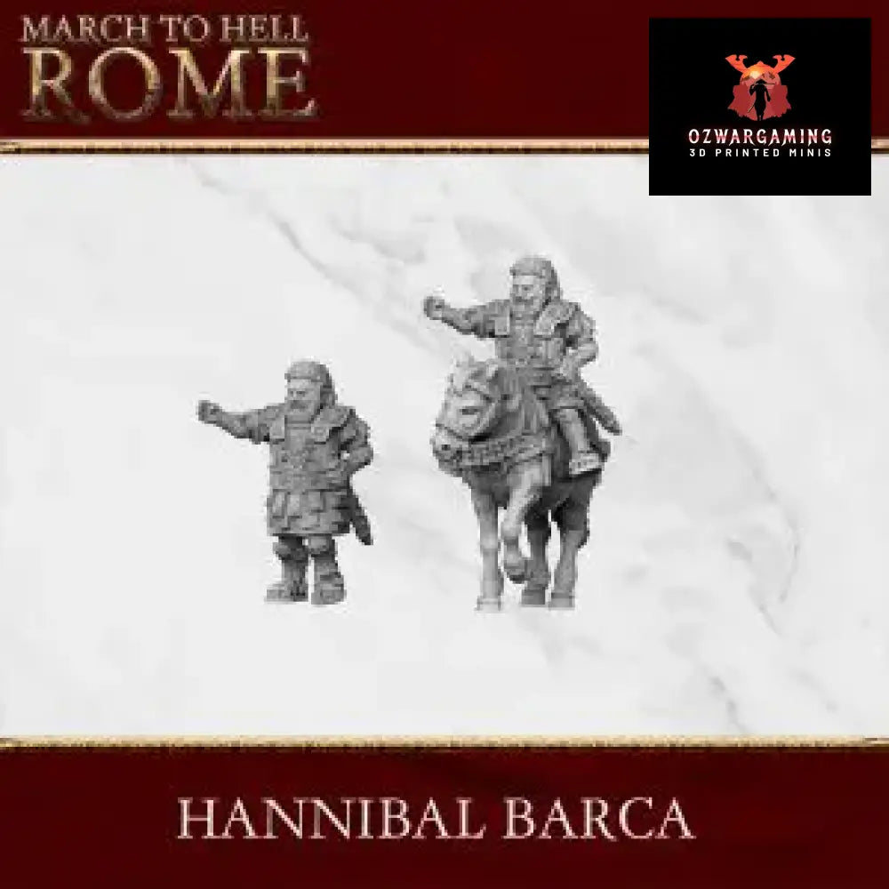 Carthaginian Hannibal Barca | 3DBreed 15mm Wargaming Miniatures Role Playing Miniatures