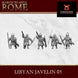 Carthaginian Javelinmen | 3DBreed 15mm Wargaming Miniatures Role Playing Miniatures