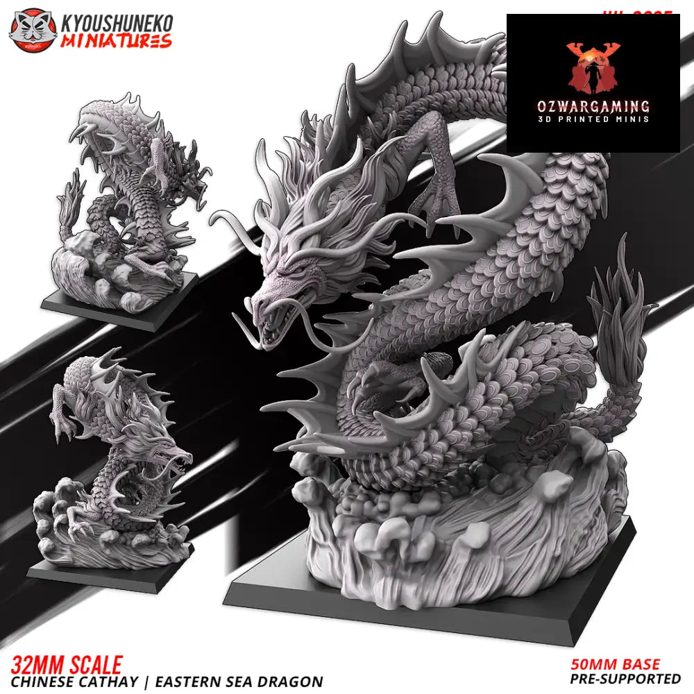 Cathay Eastern Sea Dragon | Kyoushuneko 28/32mm Fantasy Wargaming Miniatures Role Playing Miniatures