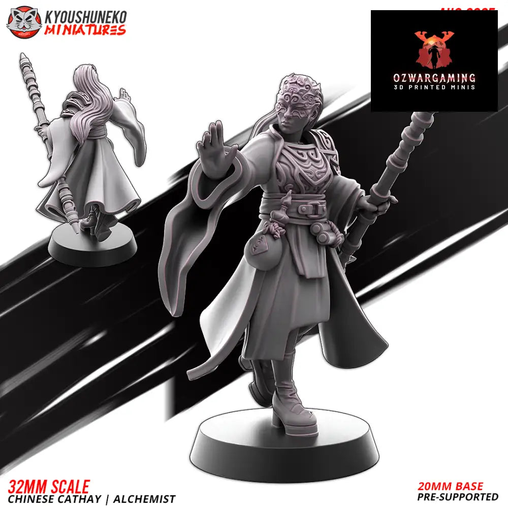 Cathay Grand Alchemist | Kyoushuneko 28/32mm Fantasy Wargaming Miniatures Role Playing Miniatures