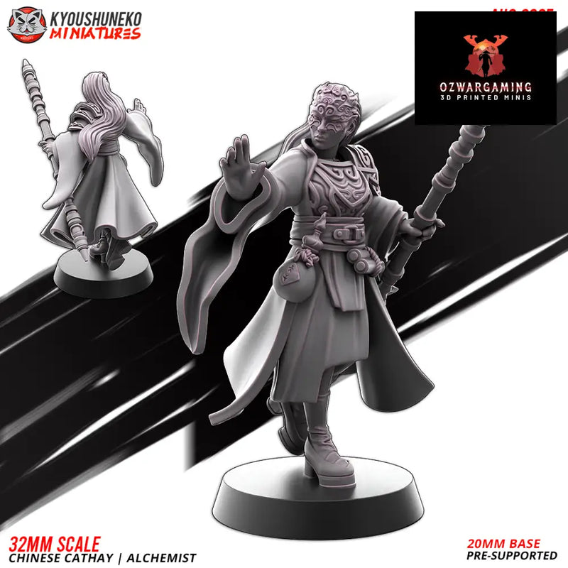 Cathay Grand Alchemist | Kyoushuneko 28/32mm Fantasy Wargaming Miniatures Role Playing Miniatures