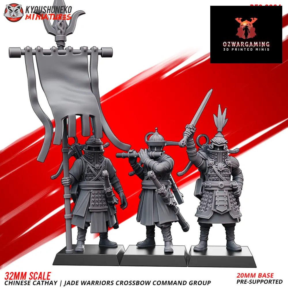 Cathay Jade Warriors Crossbows | Kyoushuneko 28/32mm Fantasy Wargaming Miniatures Role Playing Miniatures