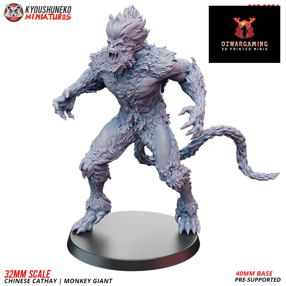 Cathay Monkey Giant | Kyoushuneko 28/32mm Fantasy Wargaming Miniatures Role Playing Miniatures