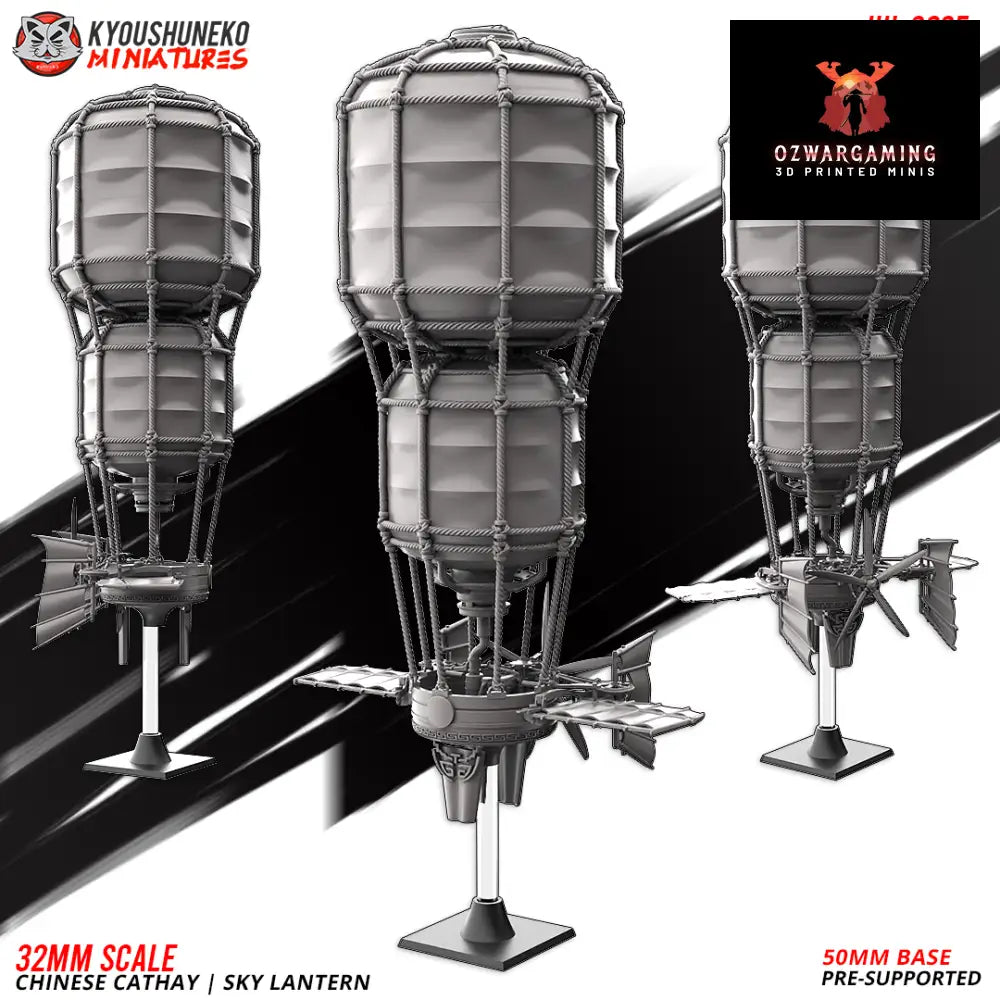 Cathay Sky Lantern | Kyoushuneko 28/32mm Fantasy Wargaming Miniatures Role Playing Miniatures