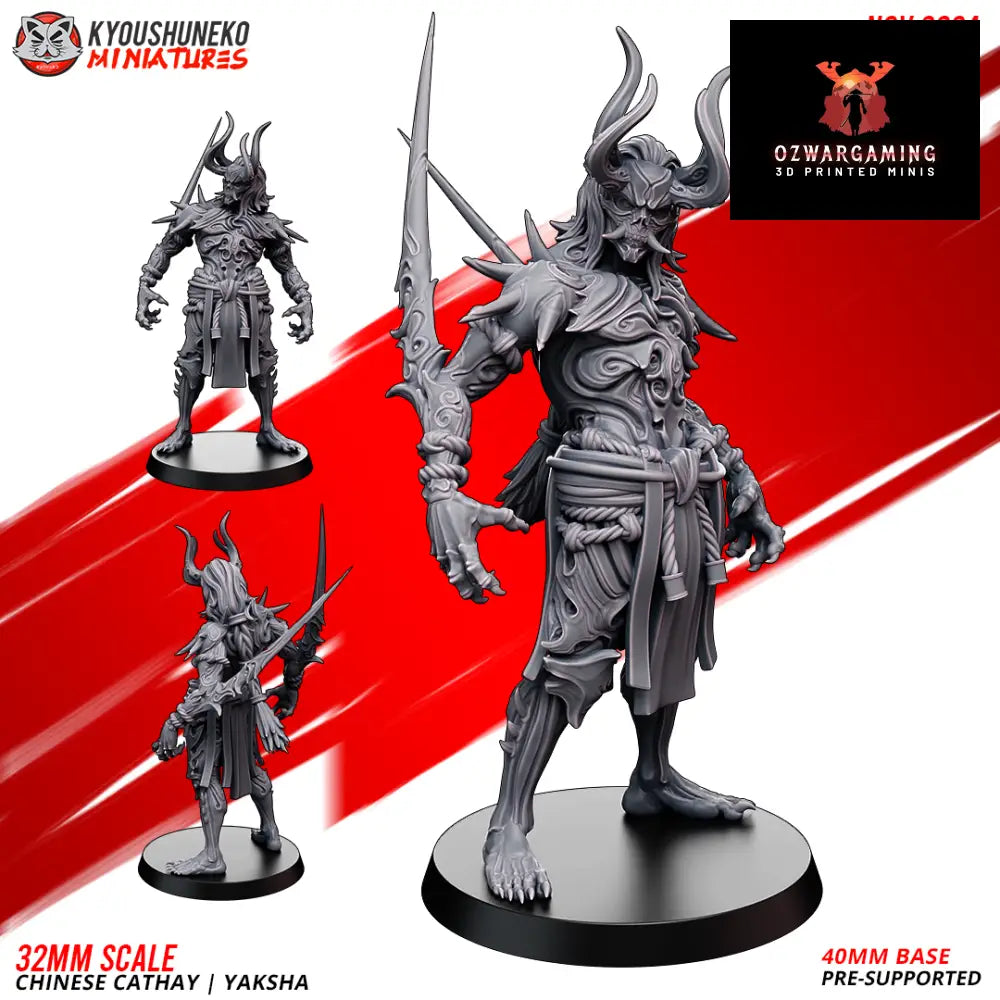 Cathay Yaksha v1 | Kyoushuneko 28/32mm Fantasy Wargaming Miniatures Role Playing Miniatures