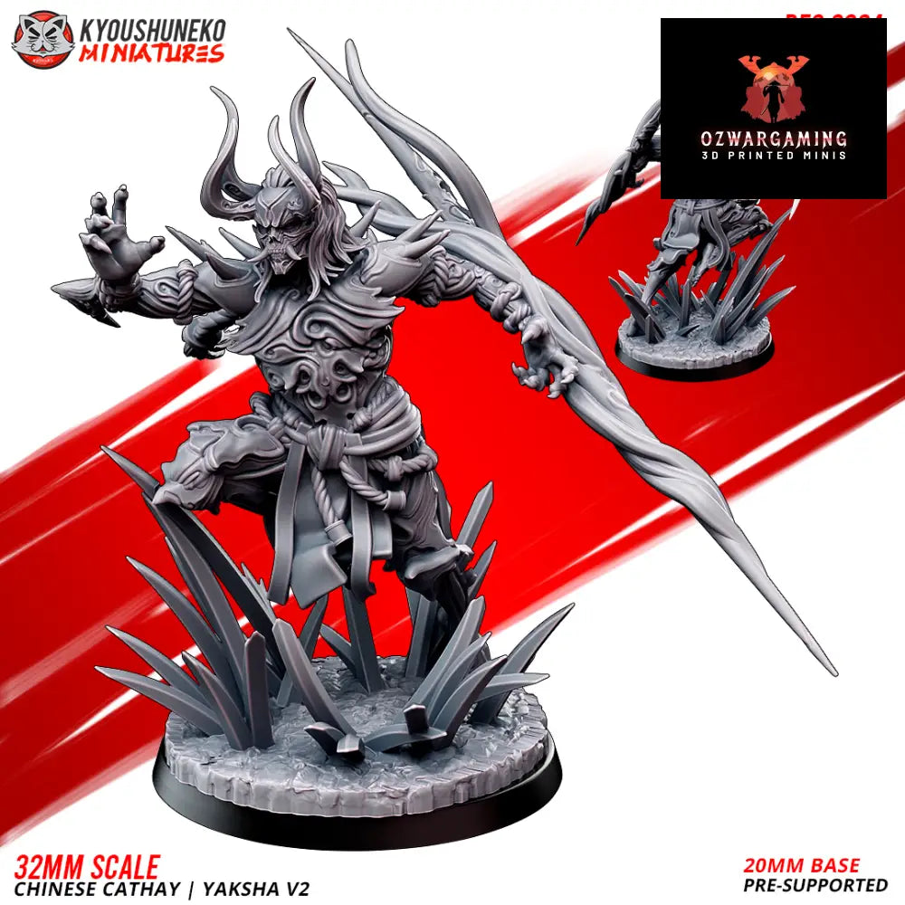 Cathay Yaksha v2 | Kyoushuneko 28/32mm Fantasy Wargaming Miniatures Role Playing Miniatures