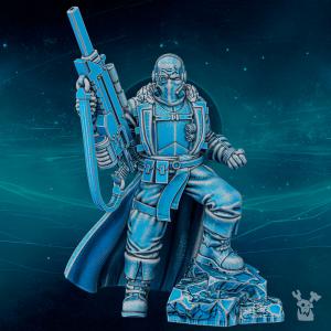 Scylla Legion Commander Fisher | DakkaDakka.store Grimdark Wargaming Miniatures Role Playing Miniatures