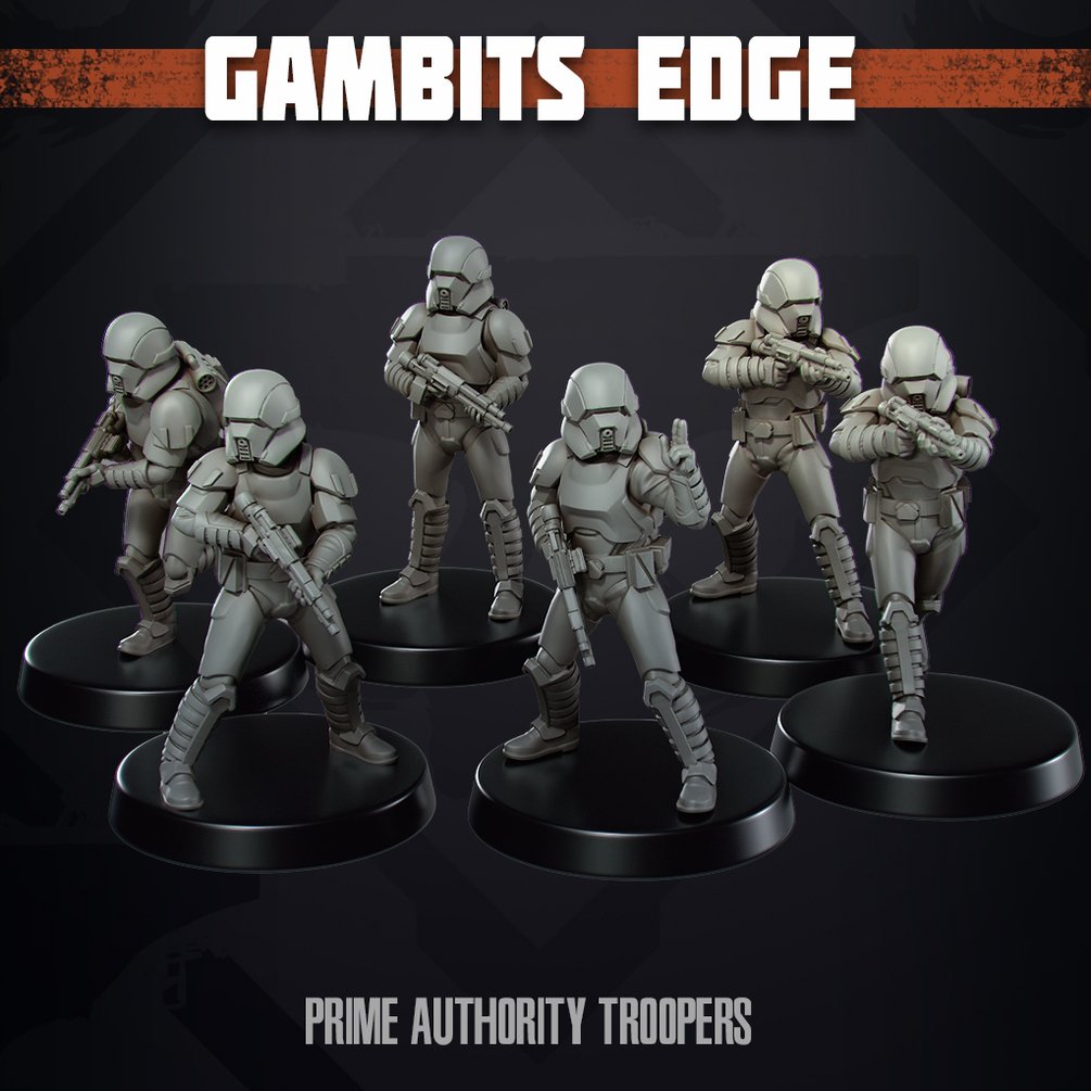 Space Wars: Authority Prime Troopers | Skullforge Studios 32mm Wargaming Miniatures Role Playing Miniatures