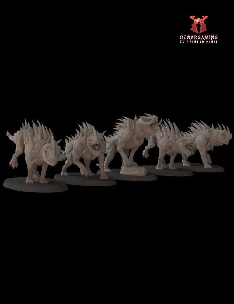 Chaotic Realms Hounds | Fantasy Cult 32mm Grimdark Wargaming Miniatures Role Playing Miniatures