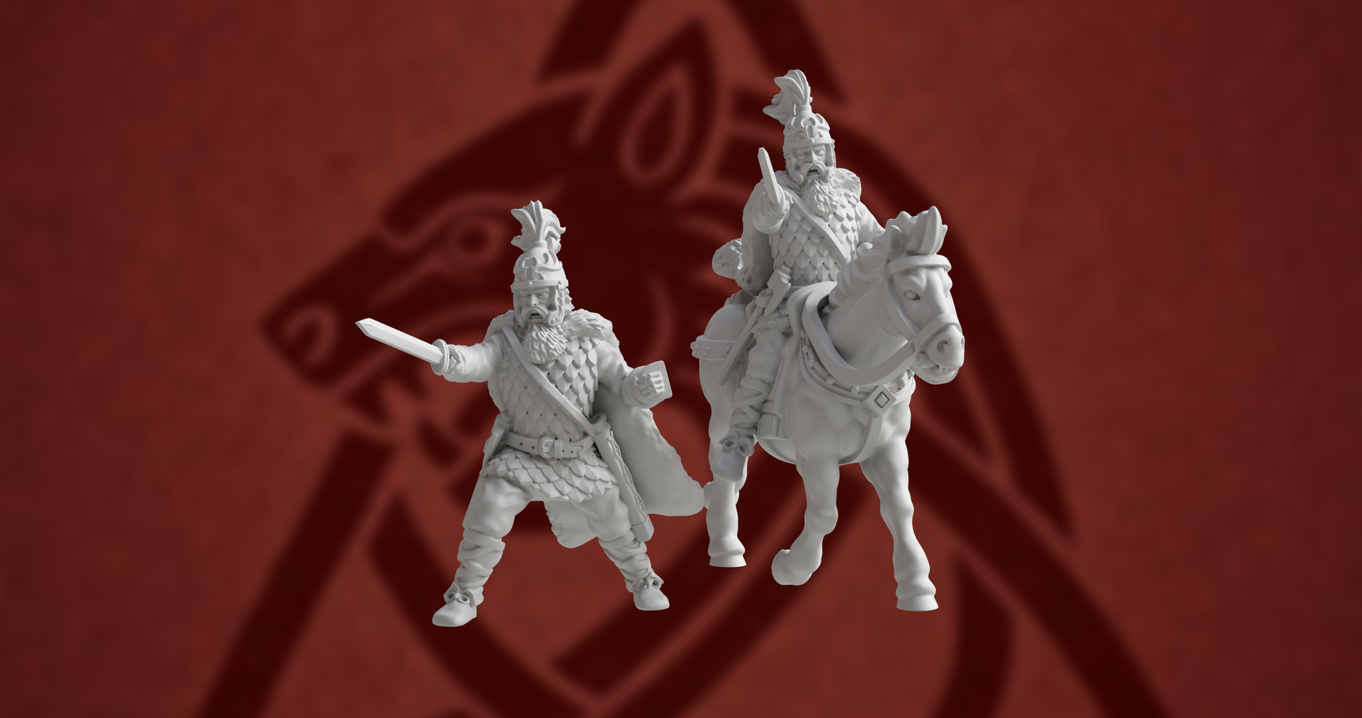 Germanic Tribes Chieftain | 3D Breed 28mm Ancients Wargaming Miniatures Role Playing Miniatures