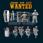 JOIN OR DIE WANTED CIVILIANS | 3D Breed 28mm Wild West Wargaming Miniatures
