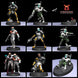 Clone Army Commandos |Galactic Armory 32mm SCI-FI Wargaming Miniatures Role Playing Miniatures