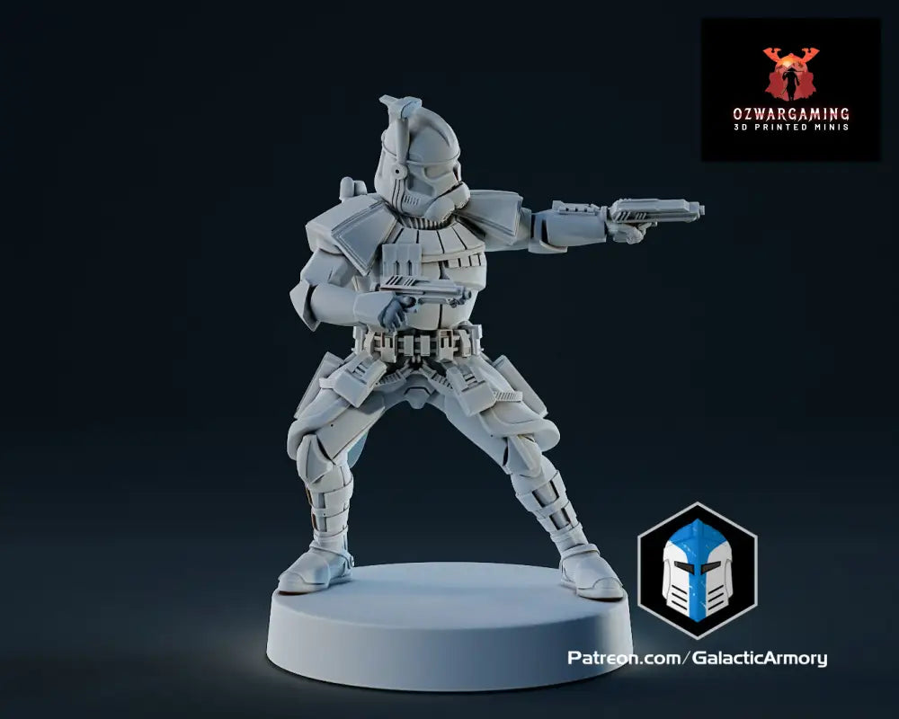 Clone Army Elite Troops |Galactic Armory 32mm SCI-FI Wargaming Miniatures Role Playing Miniatures