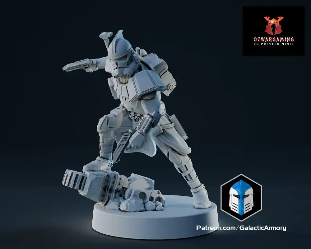 Clone Army Elite Troops |Galactic Armory 32mm SCI-FI Wargaming Miniatures Role Playing Miniatures