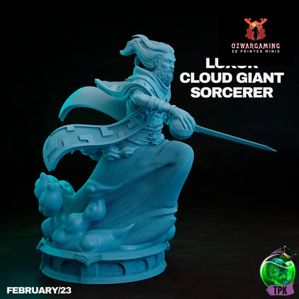 Cloud Giant Sorcerer Luxor 2 | TPK Lab 32mm Fantasy Tabletop RPG Miniatures Role Playing Miniatures