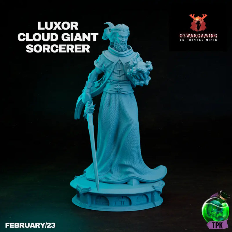 Cloud Giant Sorcerer Luxor | TPK Lab 32mm Fantasy Tabletop RPG Miniatures Role Playing Miniatures