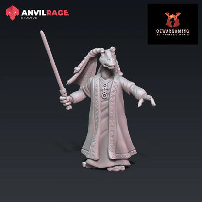 Clumsy Alien Senator | Anvilrage Galactic SciFi Miniatures 32mm 1/47 Legion Scale Role Playing Miniatures
