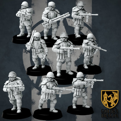 United States of America Elite Infantry | Golden Dragon Games Weird WW2 Role Playing Miniatures