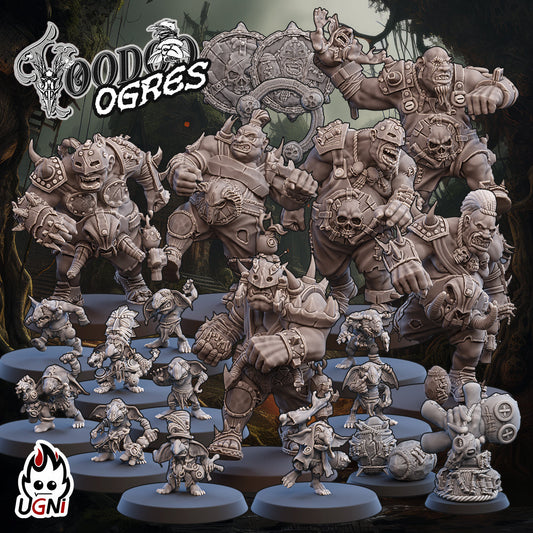 Voodoo Ogres Fantasy Football Team | Ugni Miniatures Role Playing Miniatures