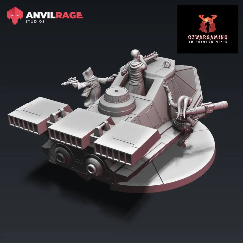 Courier Speeder | Anvilrage Galactic SciFi Miniatures 32mm 1/47 Legion Scale Role Playing Miniatures